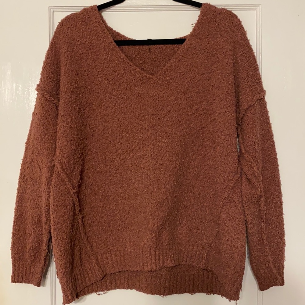 Miracle | Burgundy Popcorn Sweater